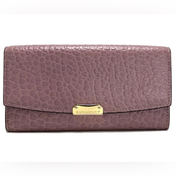 Authentic Burberry Pink Leather Wallet - Picture 1 of 10